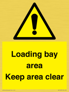 Loading bay area Keep area clear